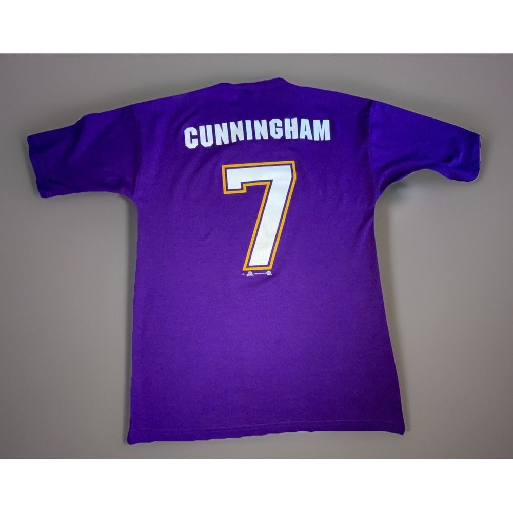 MN Vikings Vintage 90s Cunningham #7‎ Jersey Men's M Shirt NFL Sport Attack USA